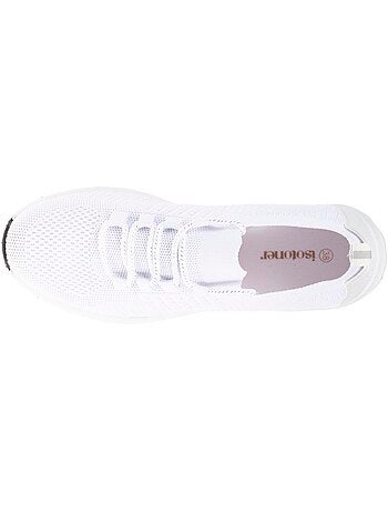 Sneakers slip-on, morbida e leggera, con lacci Isotoner