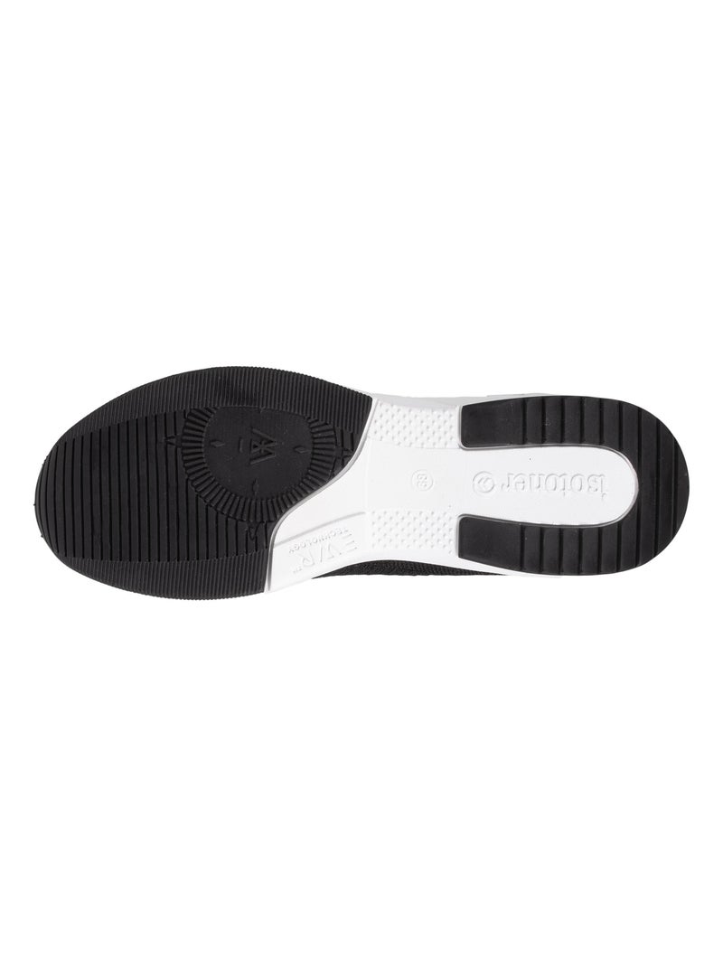 Sneakers slip-on, morbida e leggera, con lacci isotoner Nero - Kiabi