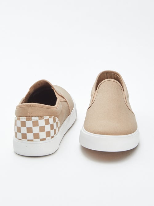 Sneakers slip-on quadrettate - Kiabi
