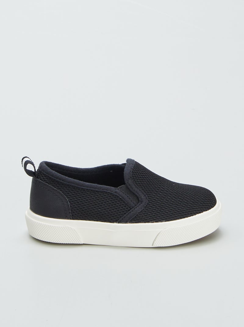 Sneakers slip-on sneakers in tessuto - sneakers in tessuto - NERO - Kiabi