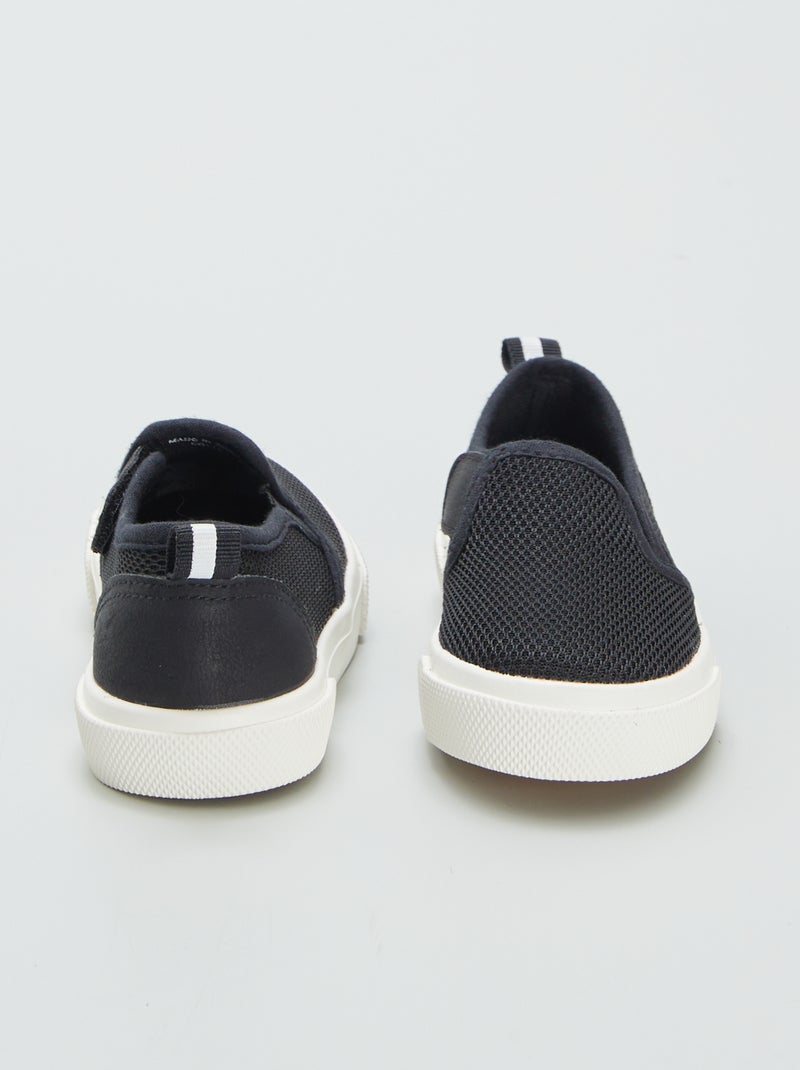 Sneakers slip-on sneakers in tessuto - sneakers in tessuto - NERO - Kiabi