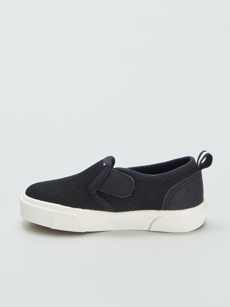 Sneakers slip-on sneakers in tessuto - sneakers in tessuto - NERO - Kiabi