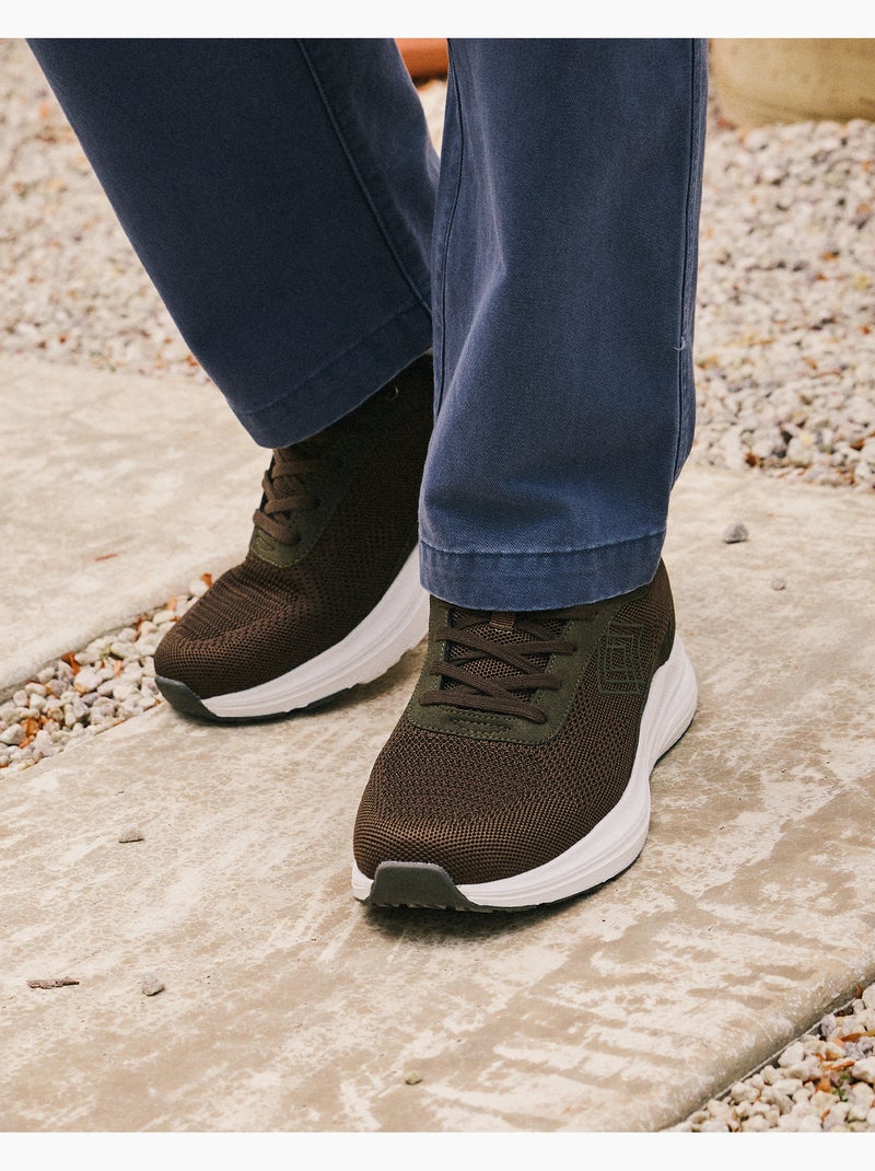 Sneakers soletta in schiuma everywear con memoria di forma Cachi - Kiabi