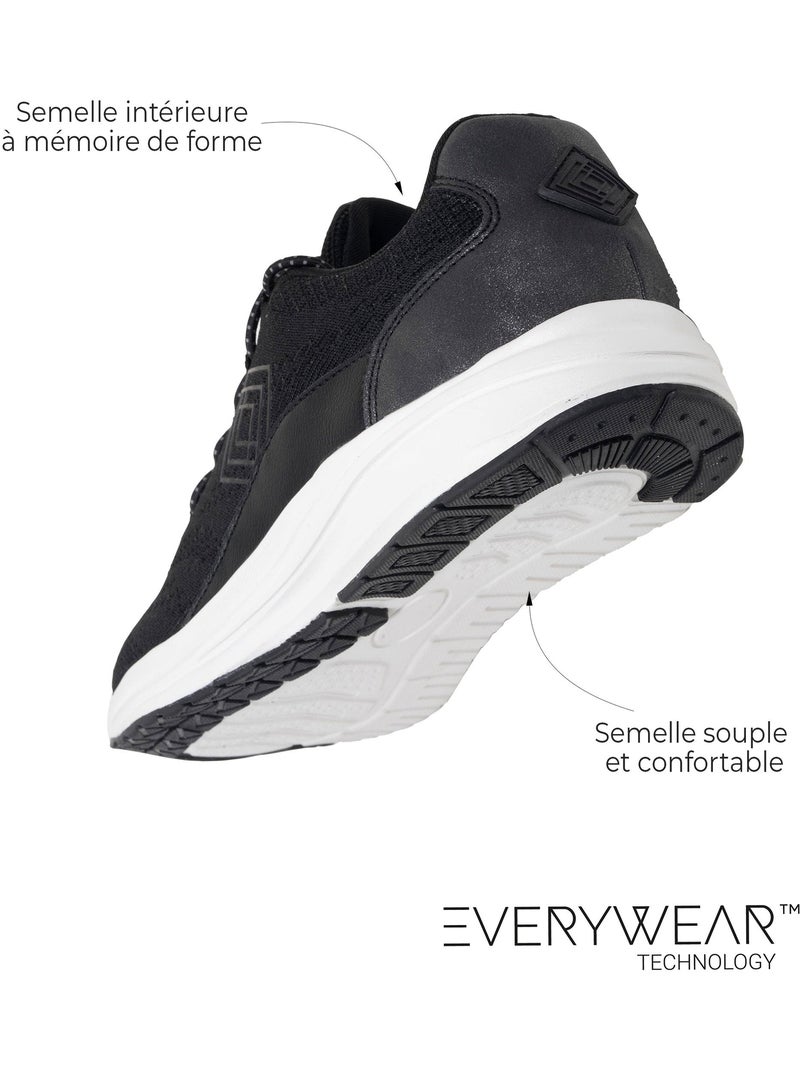 Sneakers soletta in schiuma everywear con memoria di forma isotoner Nero - Kiabi