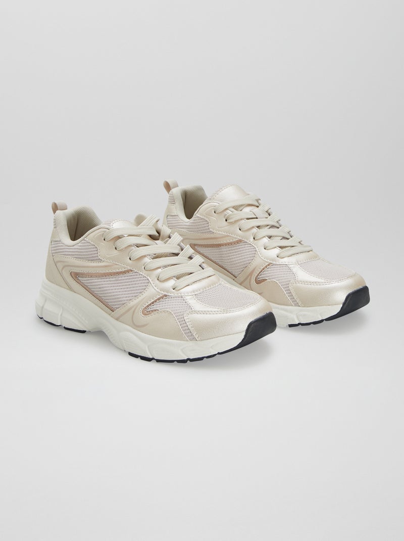 Sneakers sportive BEIGE - Kiabi