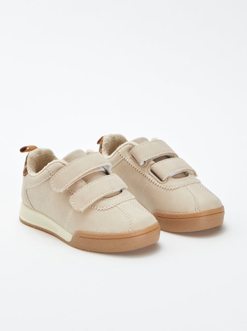 Sneakers stile running con strappi marrone - Kiabi