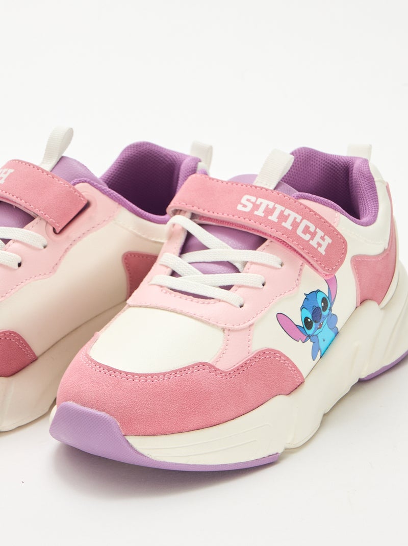 Sneakers stile running 'Stitch' Bianco - Kiabi