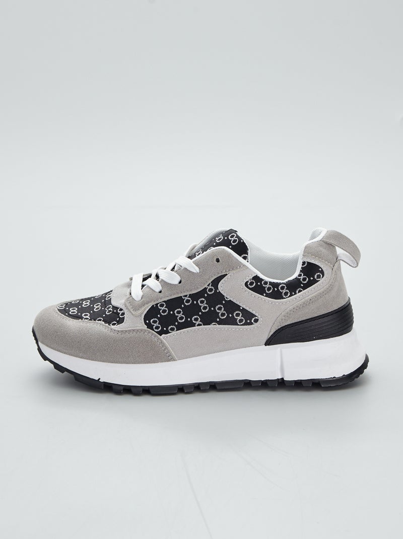 Sneakers tassellate tipo running nero - Kiabi
