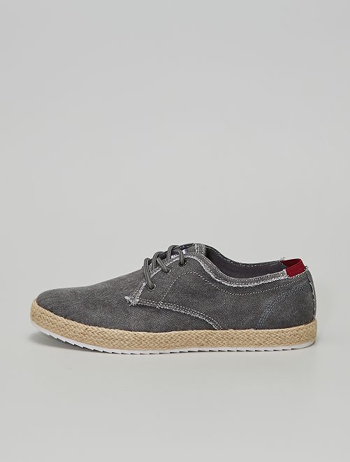 Sneakers tipo espadrillas - grigio scuro - Kiabi - 20.00€