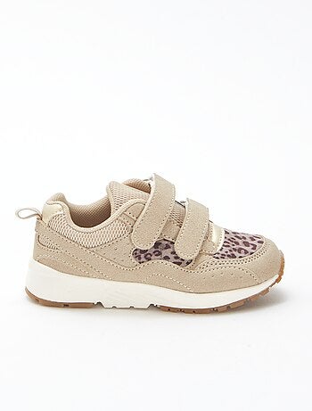 Sneakers tipo running leopardate