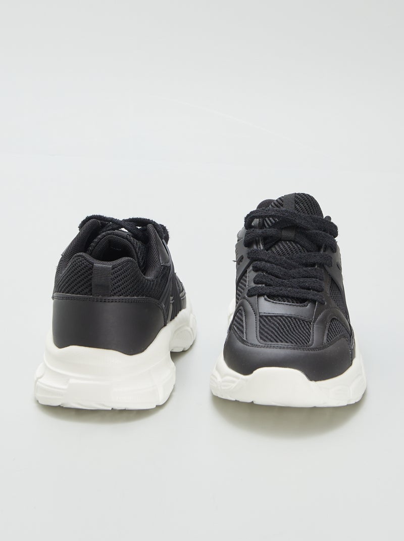 Sneakers tipo running suola chunky NERO - Kiabi