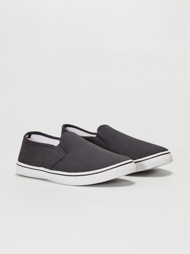 Sneakers tipo 'slip-on' nero - Kiabi