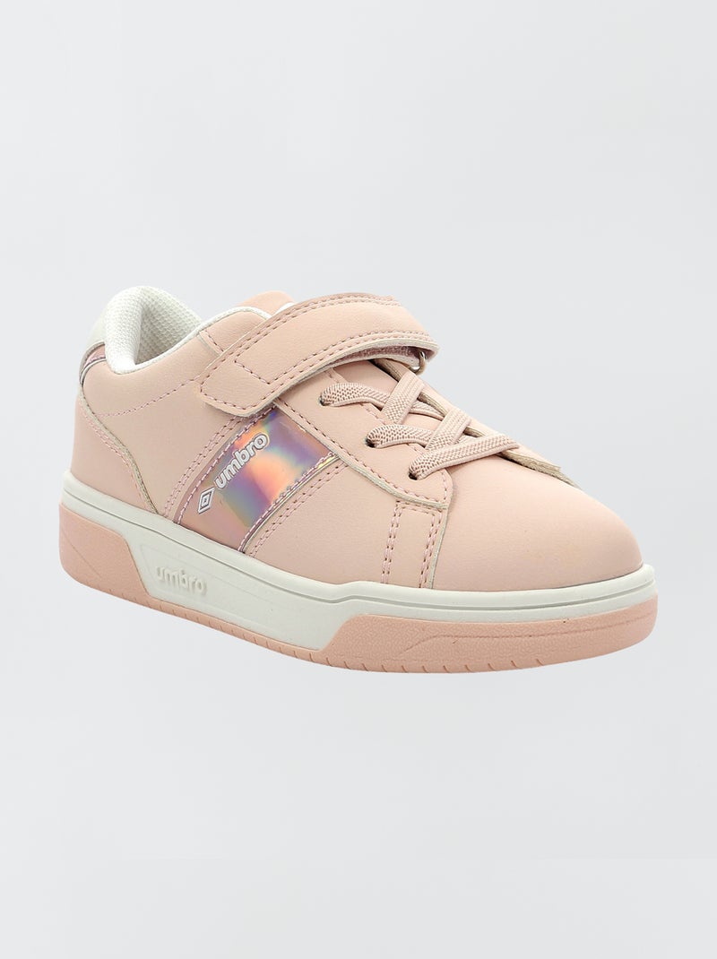 Sneakers 'Umbro' con chiusure a strappo rosa - Kiabi