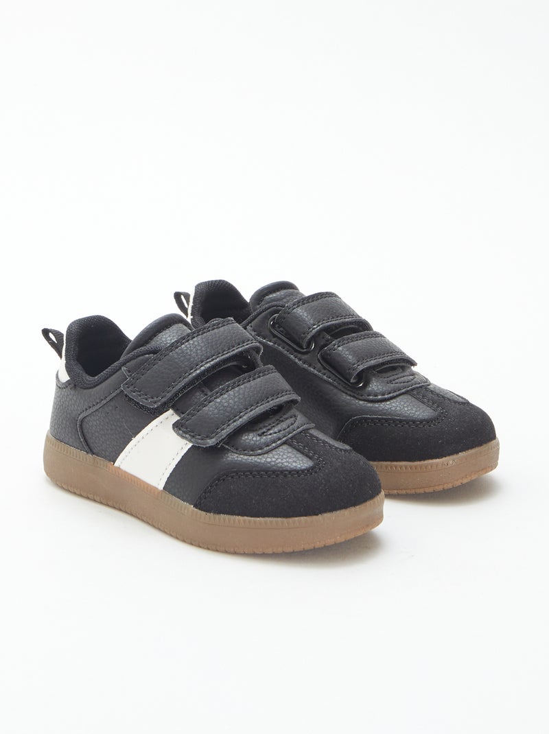 Sneakers vintage a strappo Nero - Kiabi