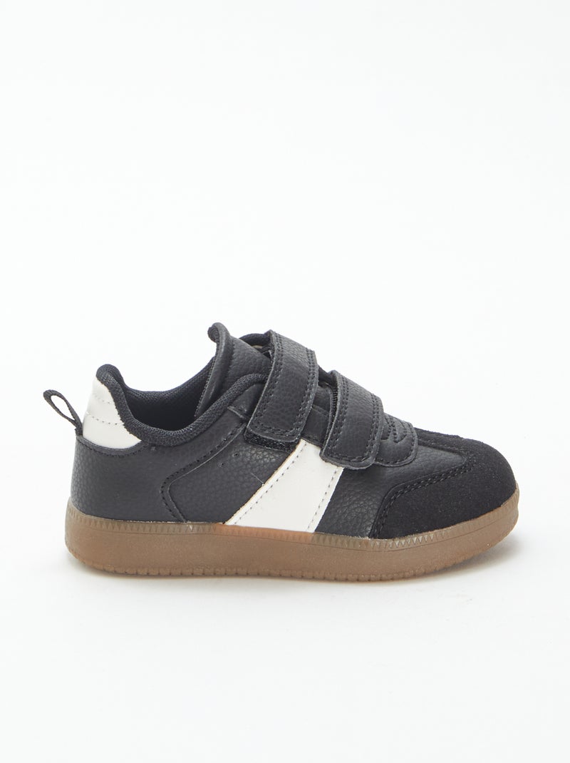 Sneakers vintage a strappo Nero - Kiabi