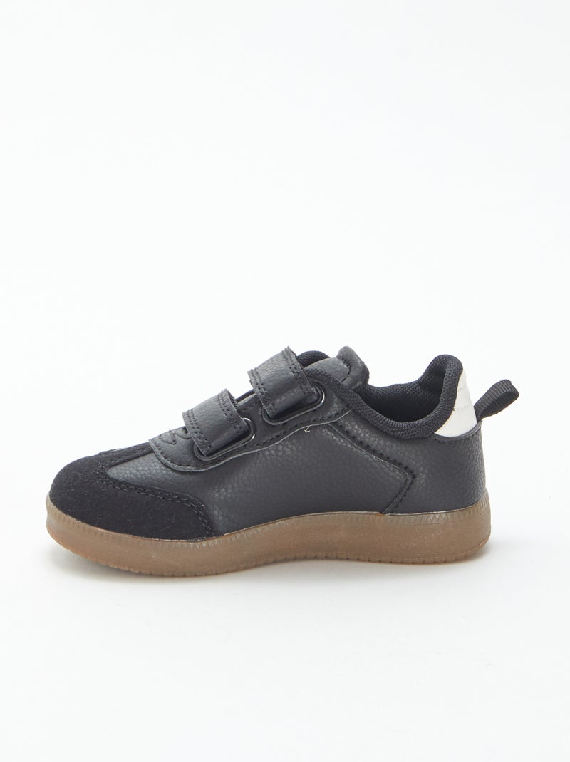 Sneakers vintage a strappo Nero - Kiabi
