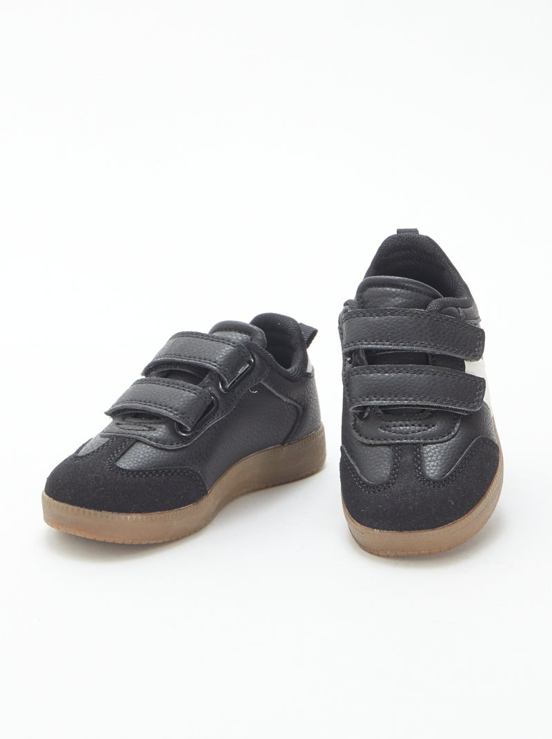Sneakers vintage a strappo Nero - Kiabi