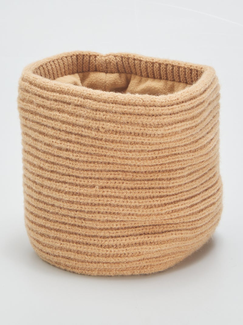 Snood a coste MARRONE - Kiabi