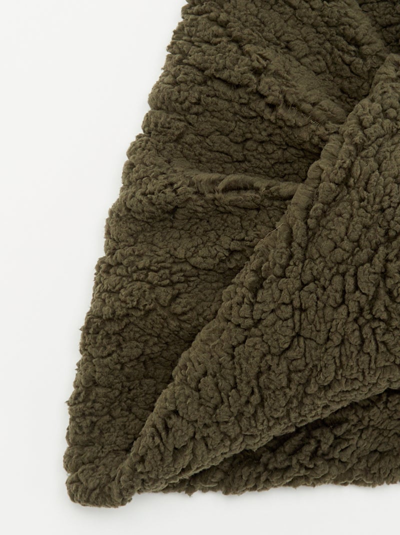Snood effetto montone Kaki - Kiabi