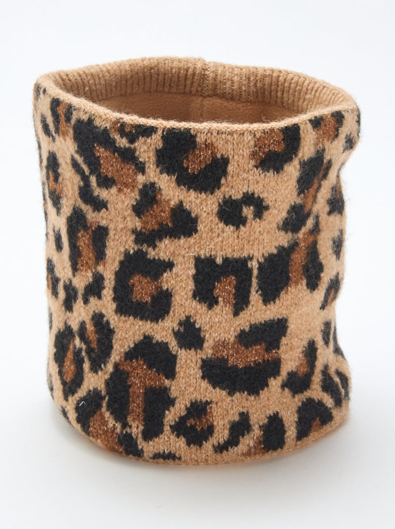 Snood in maglia tinta unita Marrone - Kiabi