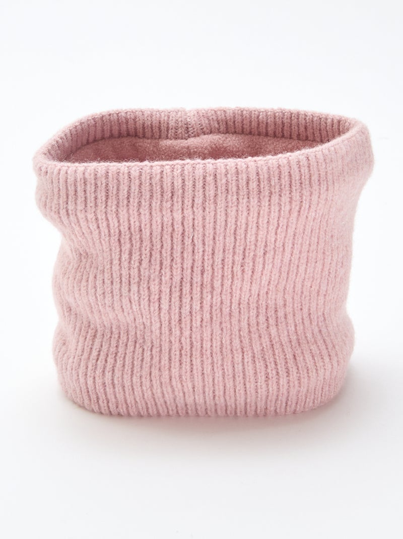 Snood in maglia tinta unita Rosa - Kiabi