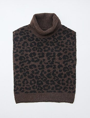 Snood plastron tinta unita