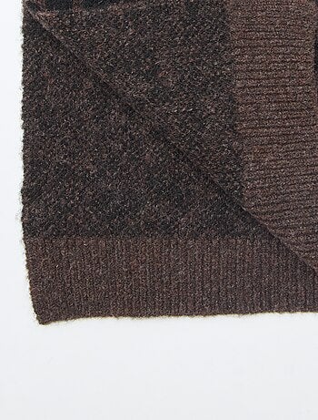 Snood plastron tinta unita