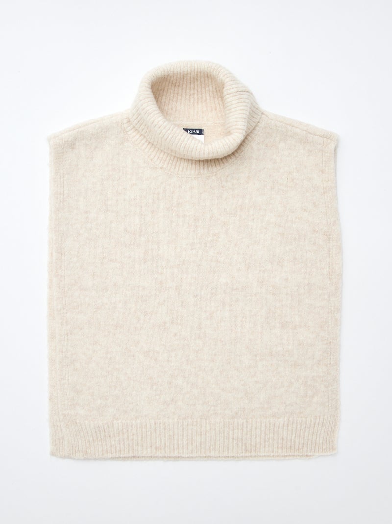 Snood plastron tinta unita Beige - Kiabi