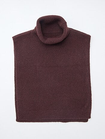 Snood plastron tinta unita