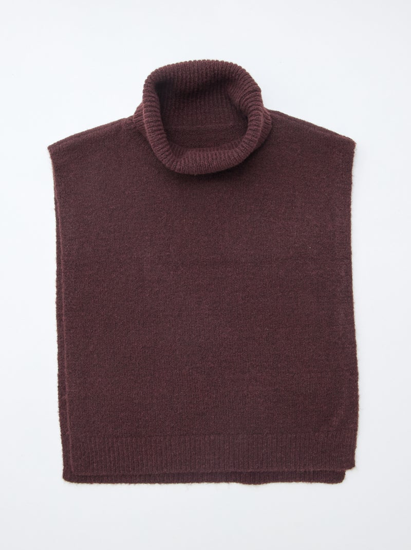Snood plastron tinta unita Rosso - Kiabi