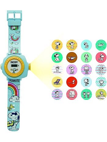 Snoopy Orologio digitale a proiezione con 20 immagini da proiettare