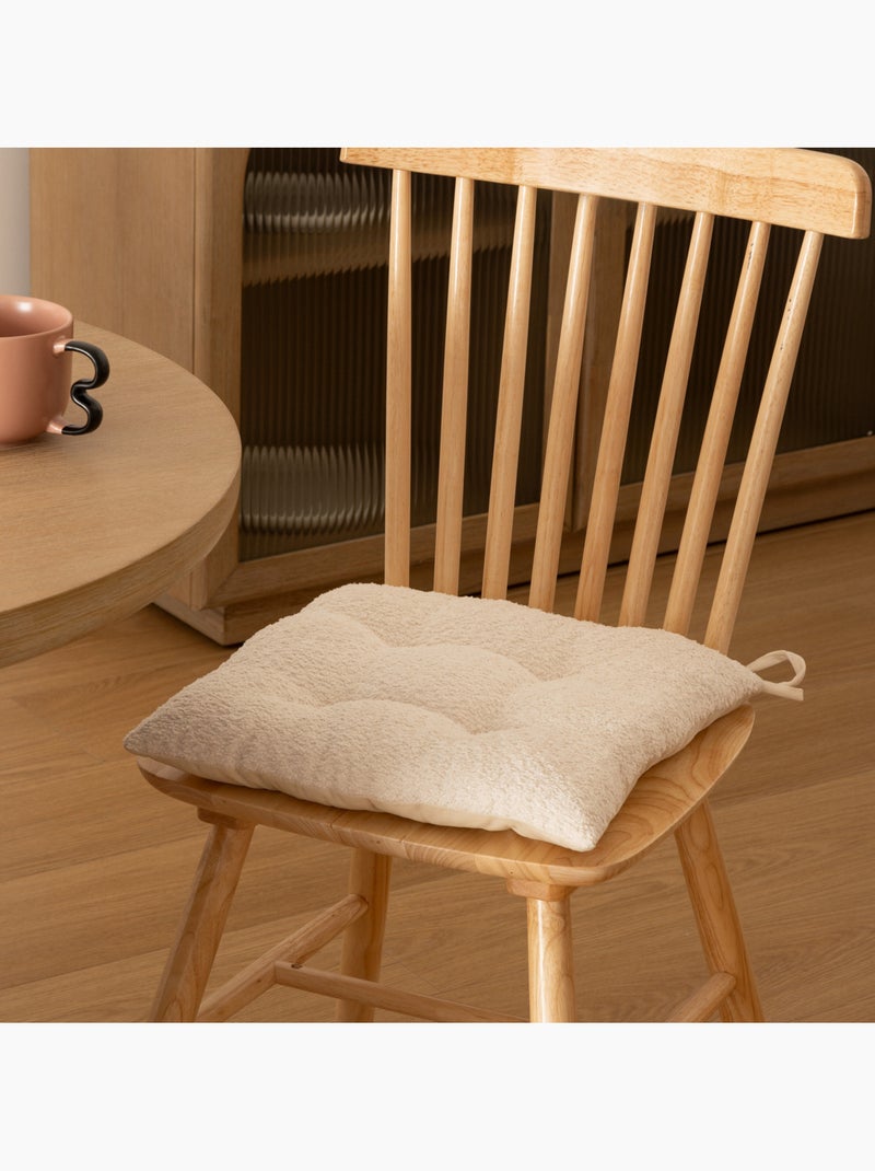 Soana bouclette coprisedia avorio bianco 38x38cm Avorio - Kiabi