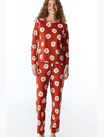 Soft bloom set pigiama con pantaloni lunghi e maniche lunghe floreale penti