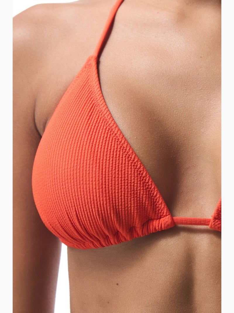 Sona top bikini triangolo penti Arancione - Kiabi