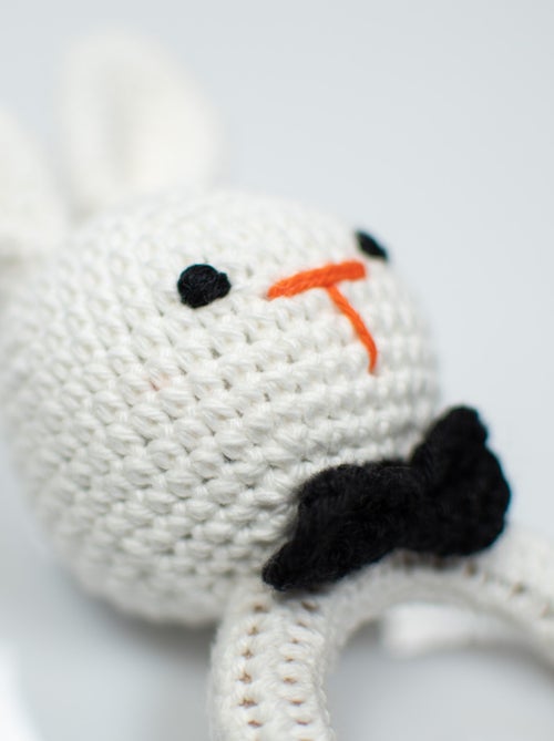 Sonaglino in cotone lavorato a maglia e legno naturale | SEVIRA KIDS - Kiabi