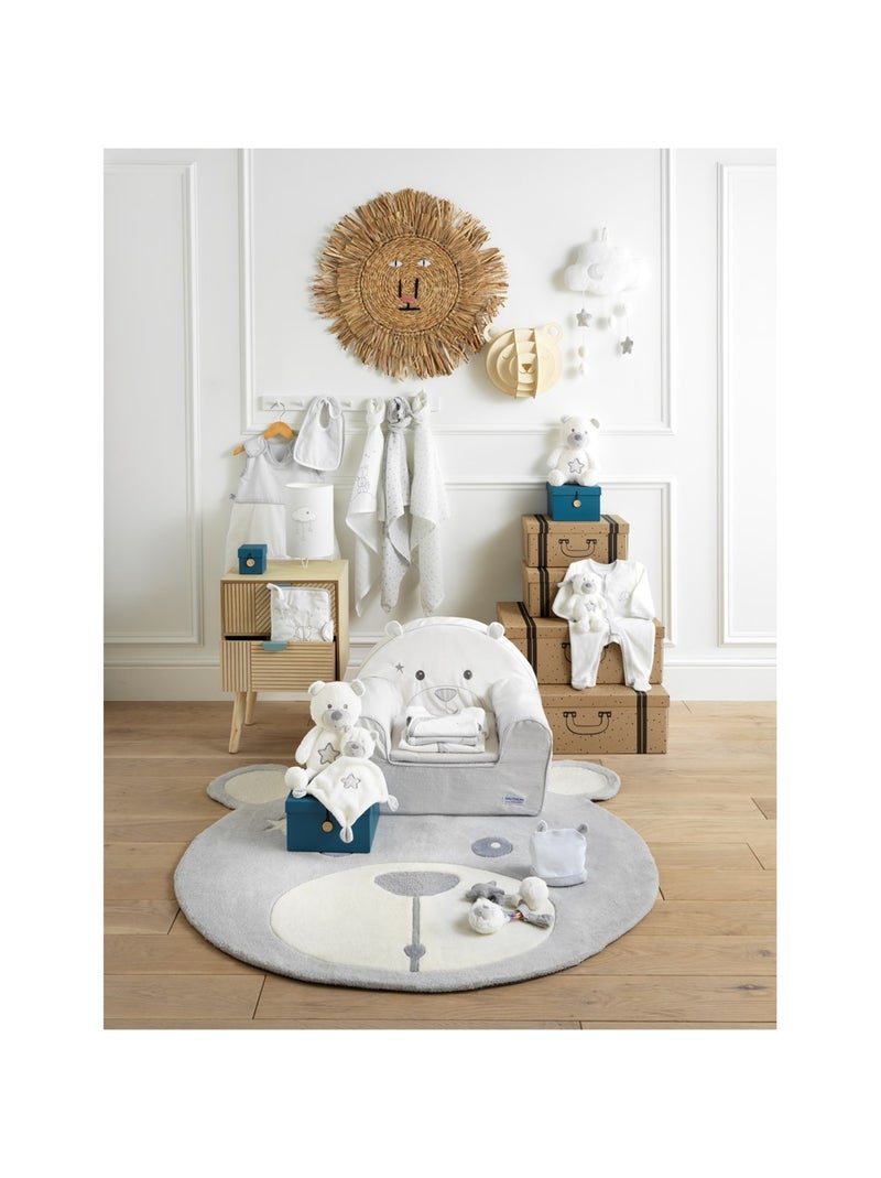 Sonaglio a forma di orso in velluto - SAUTHON Grigio - Kiabi