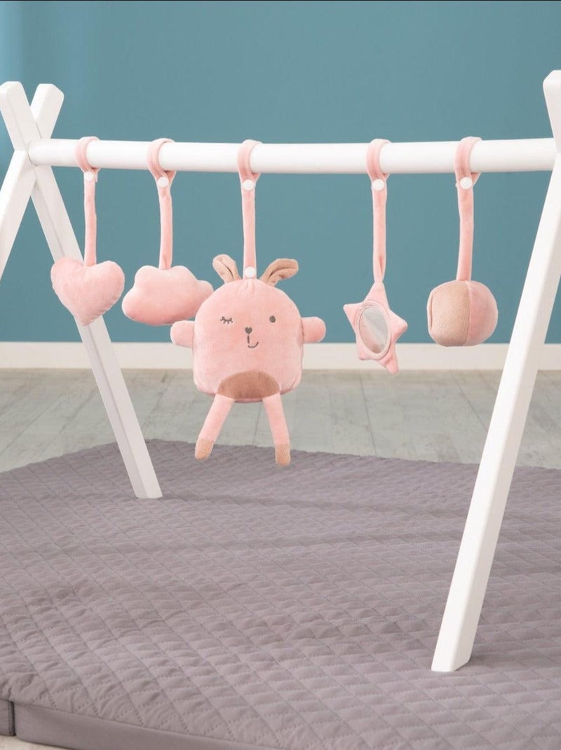 Sonaglio e giochi da appendere all"arco attività – set da 5 pezzi – "Roba Lil Cuties" Rosa chiaro - Kiabi
