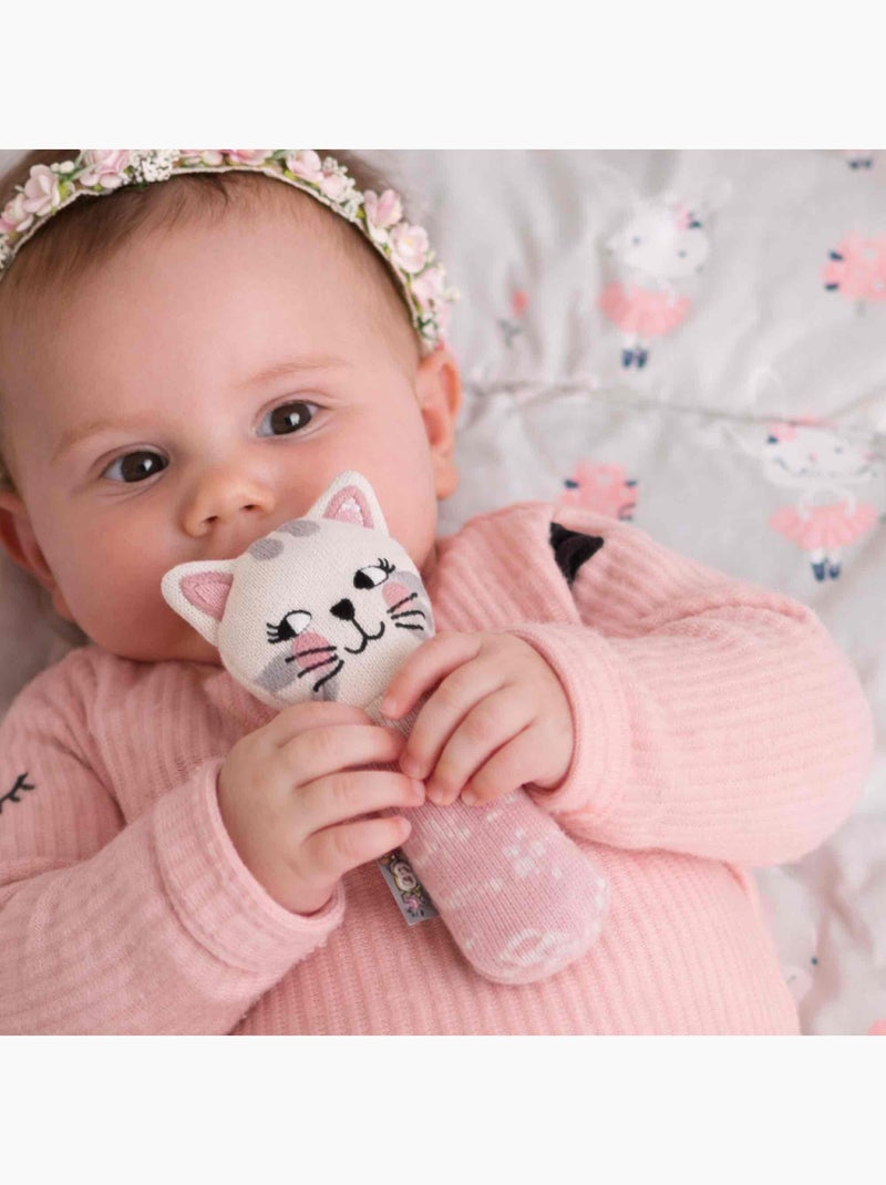 Sonaglio in cotone biologico per neonato | sevira kids | sevira kids Rosa - Kiabi