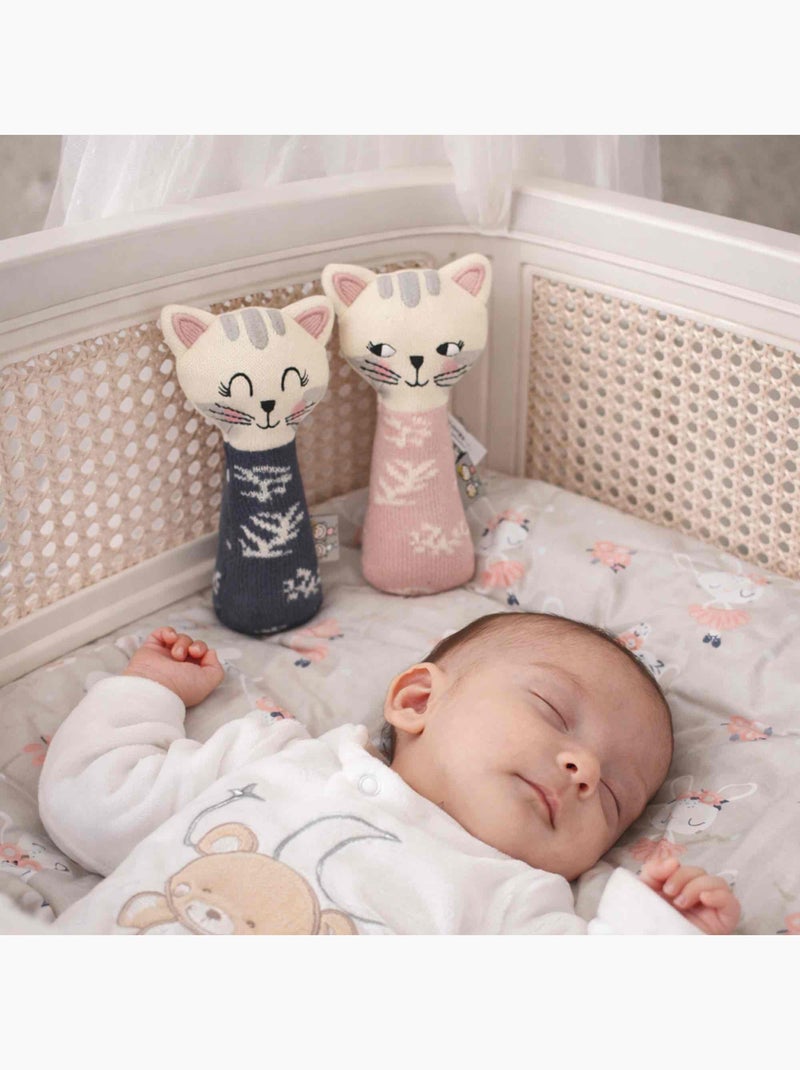 Sonaglio in cotone biologico per neonato | sevira kids | sevira kids Rosa - Kiabi