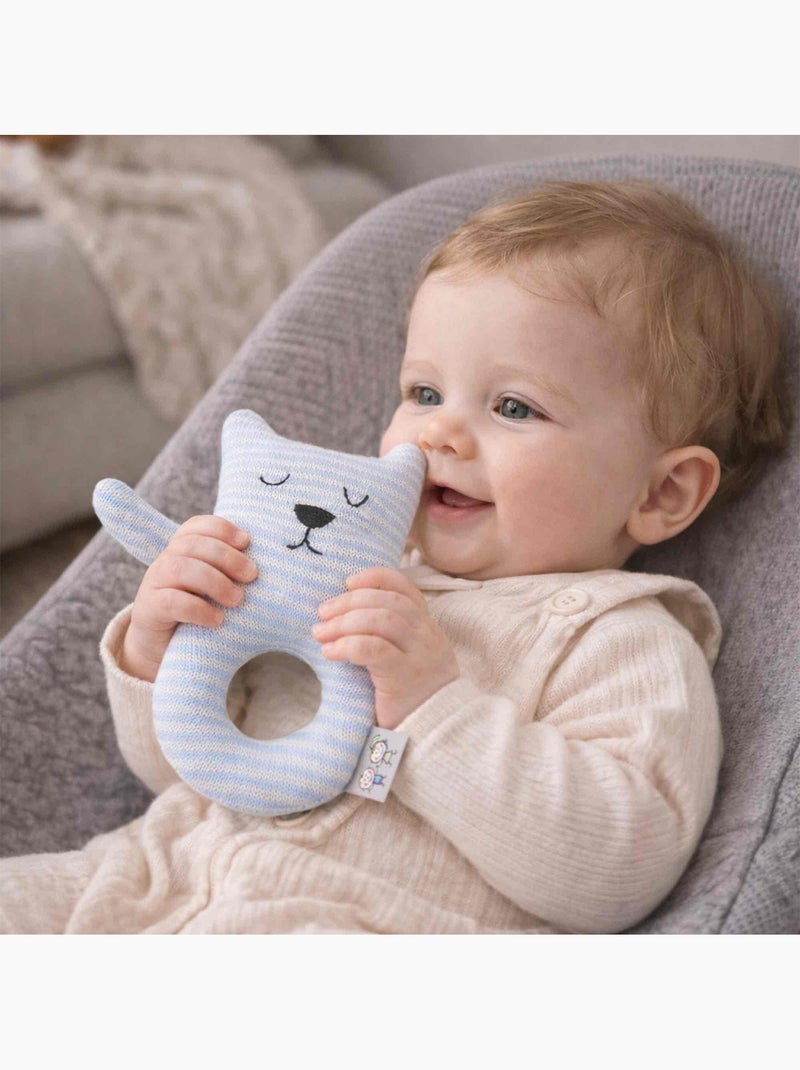 Sonaglio neonato in cotone biologico | sevira kids | sevira kids Blu - Kiabi