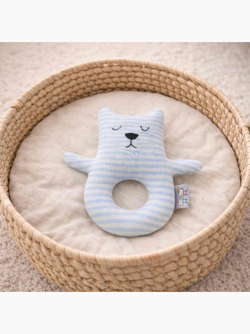 Sonaglio neonato in cotone biologico | sevira kids | sevira kids Blu - Kiabi