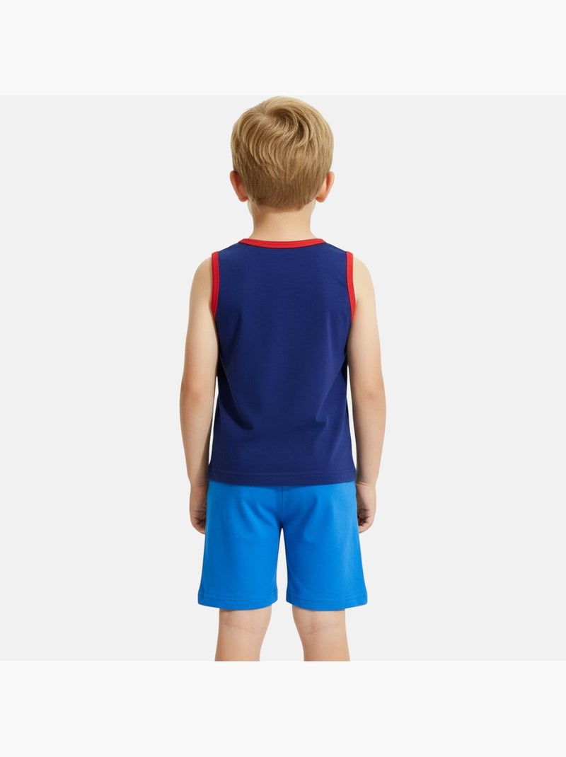 Sonic - Completo bambino canotta e pantaloncini Blu marino - Kiabi