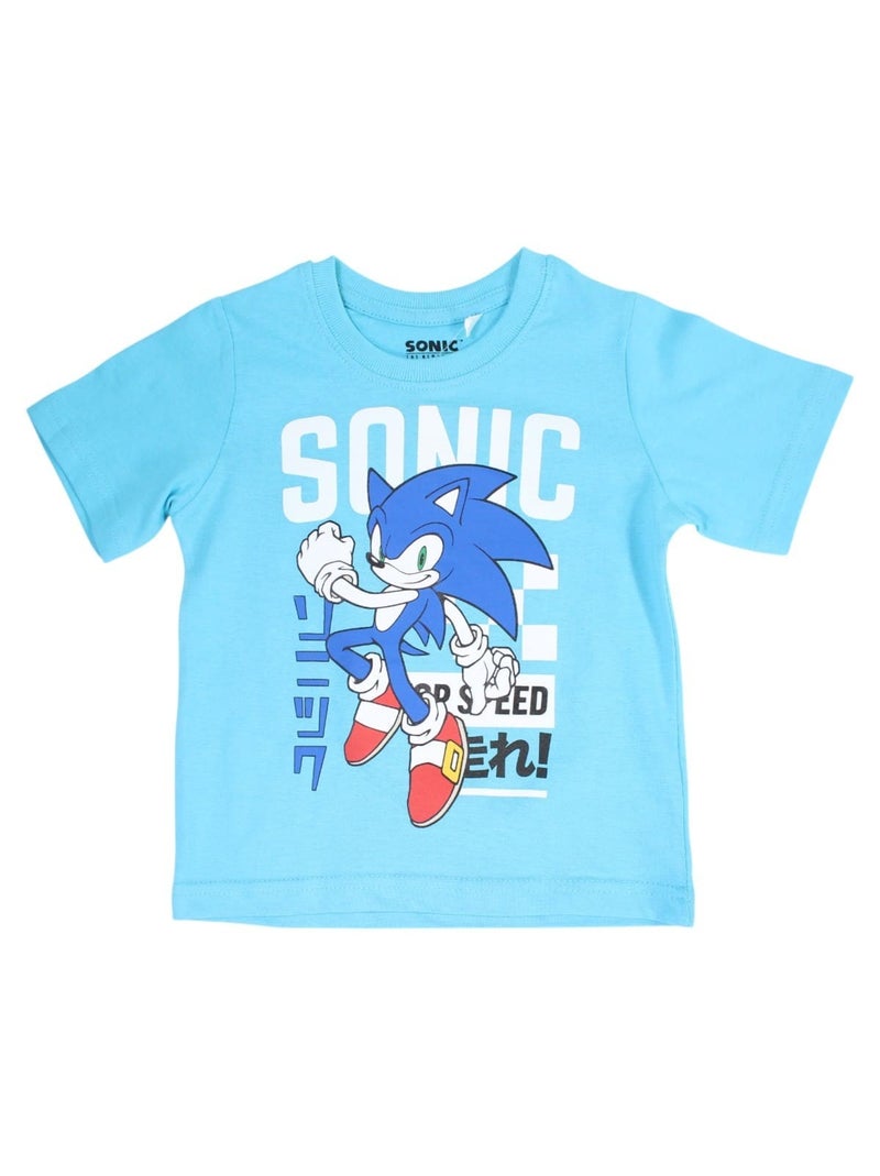 Sonic - Completo maglietta e short bambino Blu - Kiabi