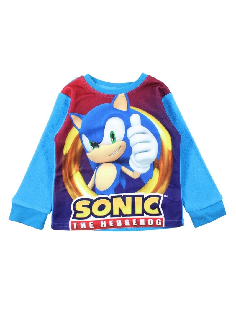 Sonic - Pigiama in pile da bambino Blu - Kiabi