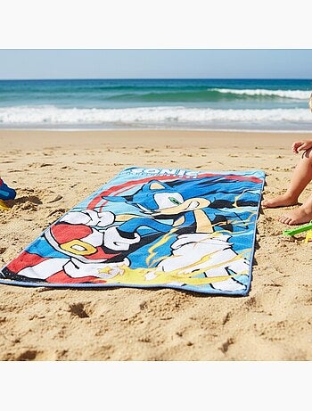 Sonic - Toalha de praia infantil