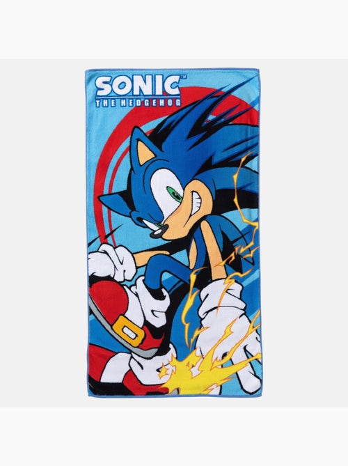 Sonic - Toalha de praia infantil - Kiabi