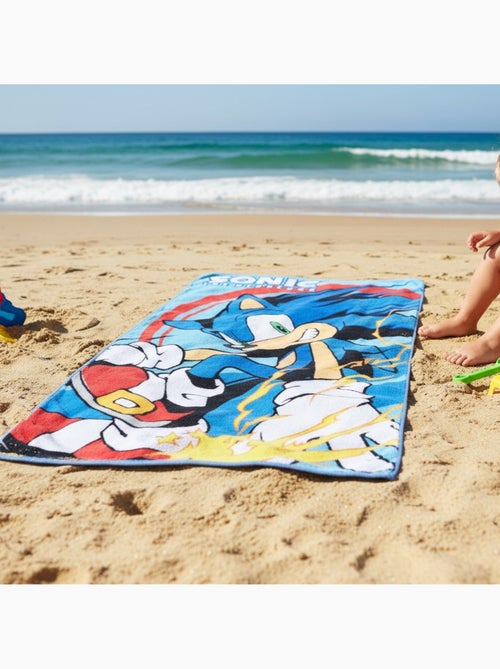 Sonic - Toalha de praia infantil - Kiabi