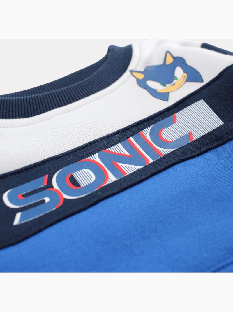 Sonic - Tuta felpa e pantaloni jogging bambino Blu marino - Kiabi