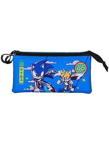 Sonic The Hedgehog Go Astuccio Triplo, Blu