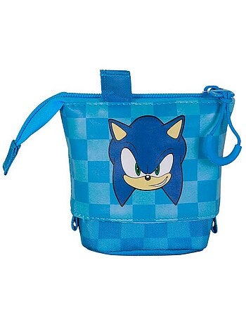 Sonic The Hedgehog Sight Astuccio Cute + 2 Penne Gel Cancellabili, Blu
